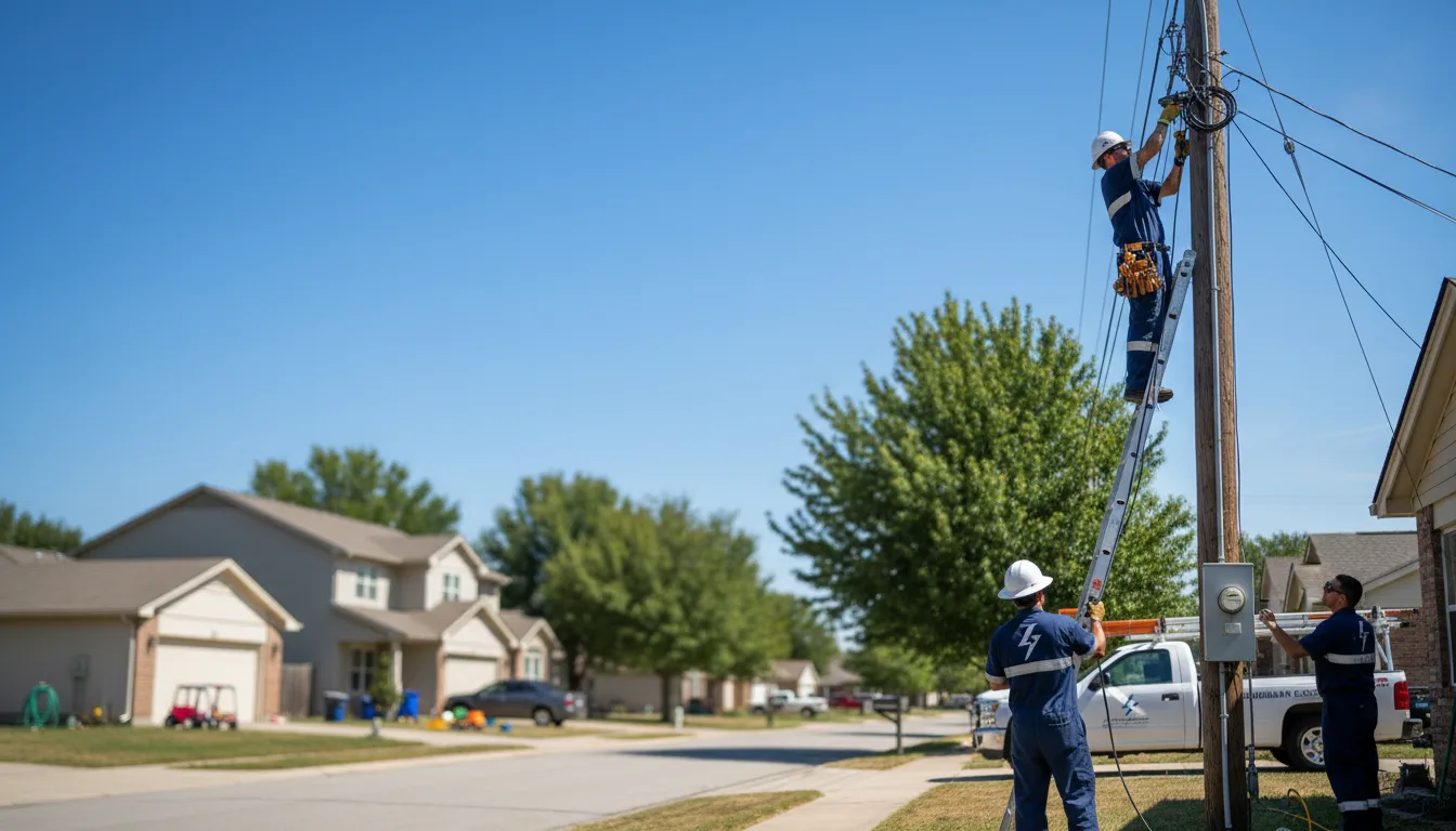 Residential electrician providing installation services in Munds Park, AZ